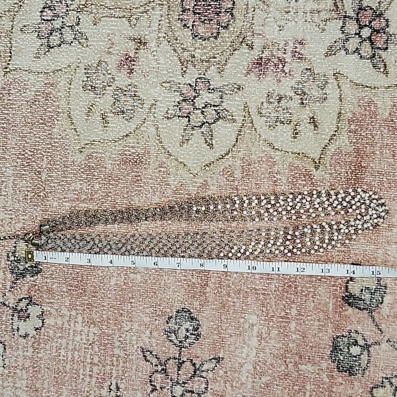 Talbots 15 1/2" 7 Strand Goldtone Necklace with White and Clear Beads - Picture 4 of 5